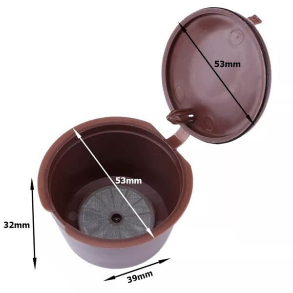 Reusable Coffee Pods Dolce Gusto, 5-pack brown brown