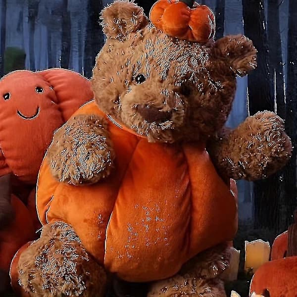 Creative Cute Halloween Pumpkin Bear Plush Toy Doll Children