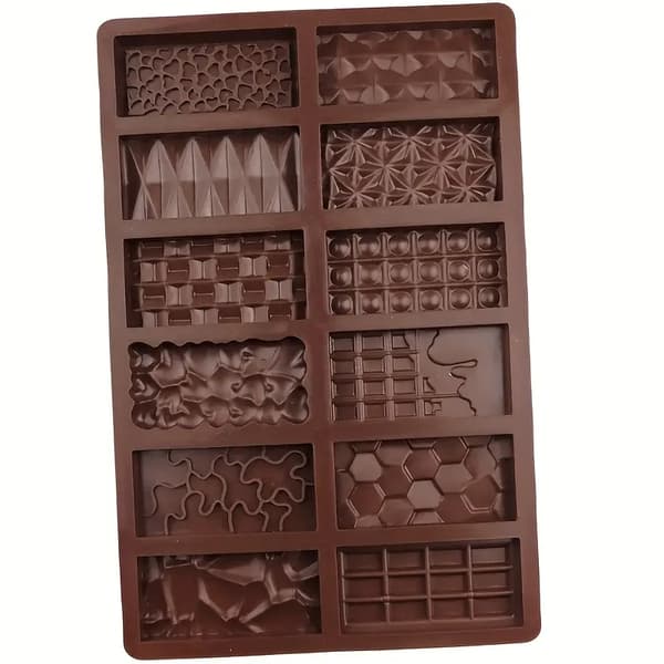 Chokoladeform - Dubai Chokolade Silikoneform - 12 mønstre 150