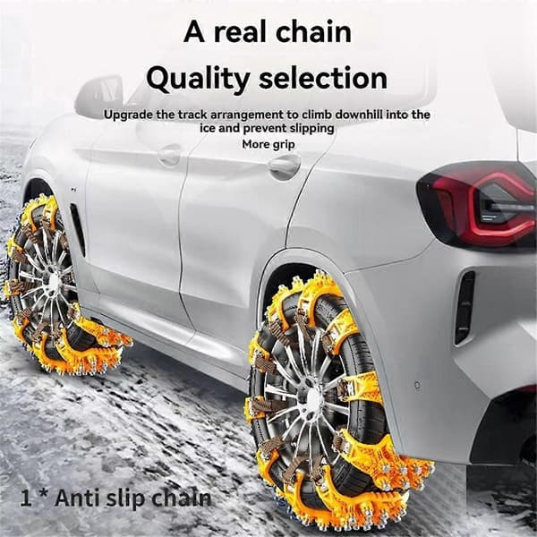 Non-slip TPU Snow Chains for Safe Driving - Durable, Universal Anti-Skid Chain for All Weather C