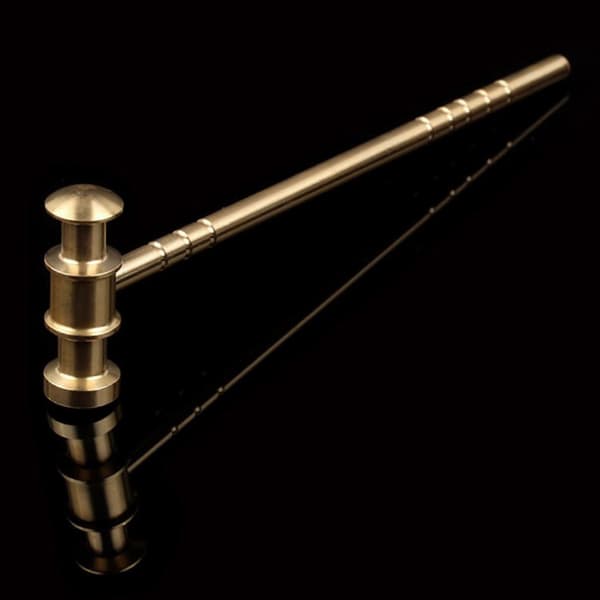 Højkvalitets Messing L150mm Solid Hammer DIY til Manuel Hammerur Reparationshammer Læderhammer Hånd{AZC}