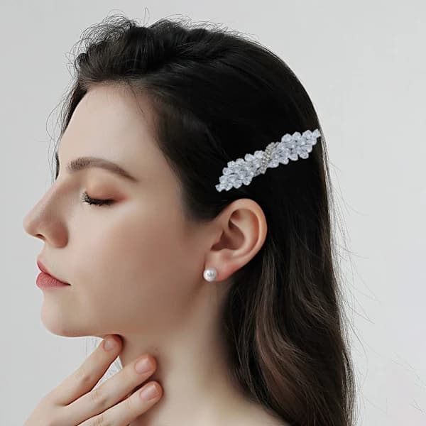Krystallhårspenner Rhinestone Hodeplagg 7 7 7