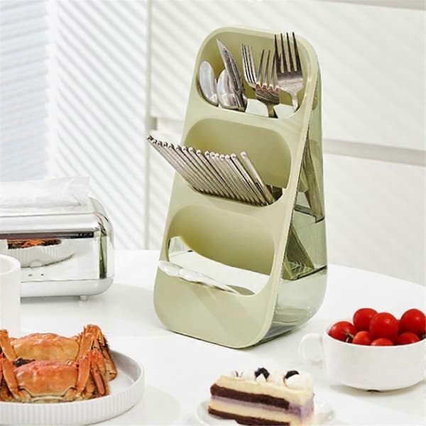 Multifunctional Kitchen Storage Rack for Utensils & Cutlery, Draining Rack, Holder for Forks, Spoons, Knives