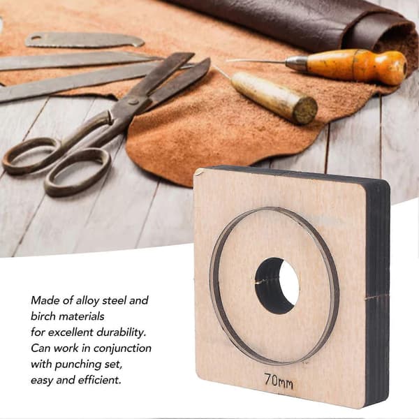 Leather Cutting Die Round Shape Punch Cutter Craft Die Tool 70mm Diameter for Paper Rubber
