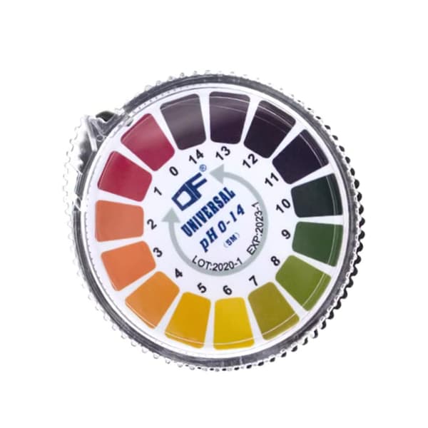 Rullede pH-teststrimler testpapir (5 meter PH0-14) -