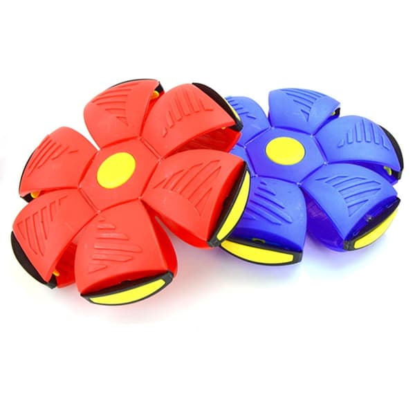 (Blå) Magisk Flyvende UFO-bold Deformationsbold med LED-lys