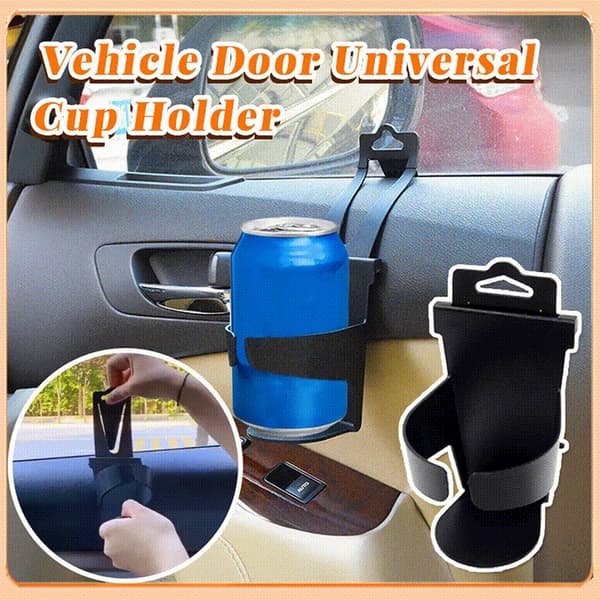 Universal kopholder til bildøre, pladsbesparende kopholder til SUV, lastbil og autocamper 2 stk. 2pcs