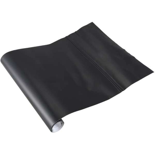 2X 12X60 Tom Mat Sort DIY Bilindpakning Vinylfilm Mærkat