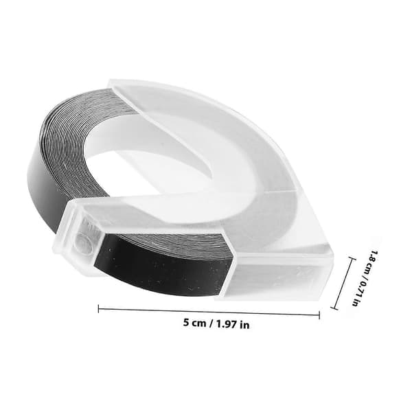 Embossing Label Tape Manual Label Machine for Decoration 1 Roll Paper