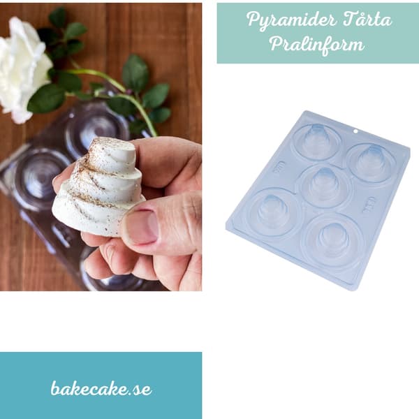 Pralineform Lagkake - BWB 851 - Spesiell 3-delt form Transparent transparent
