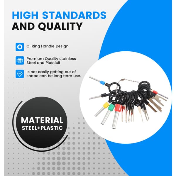 82-piece terminal extractor tool kit suitable for car household appliances, wiring harness connector tools with case
