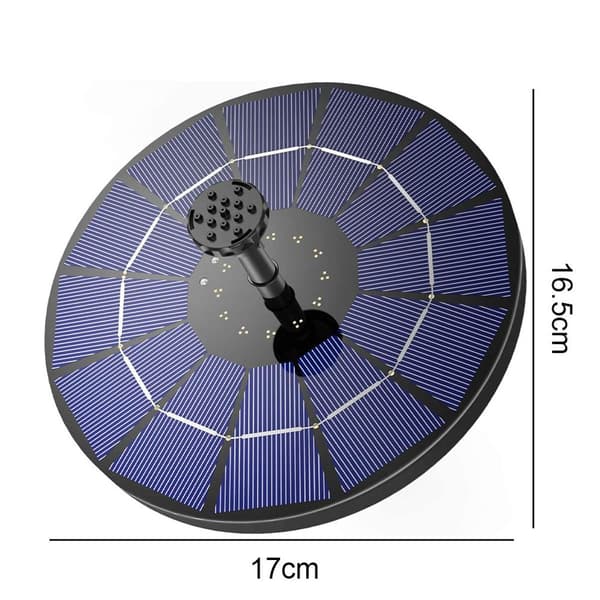Soldrevet springvandspumpe, flydende solcellevandpumpefontæne