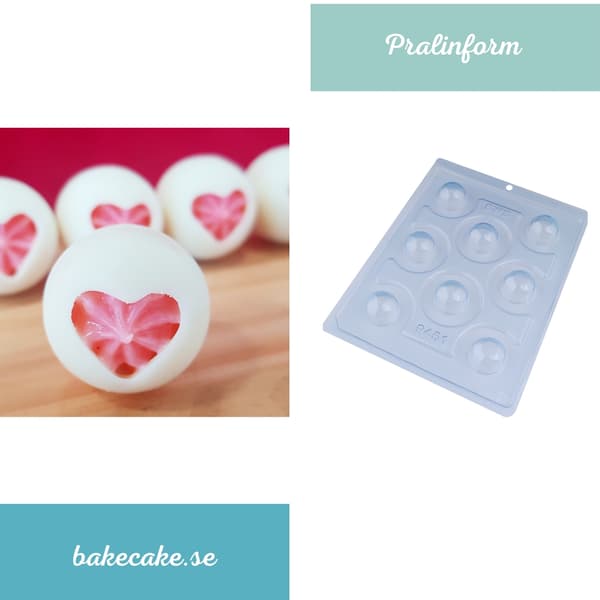 Pralineform Kuppel Chokoladeform - BWB 9451 - Special 3-delt form