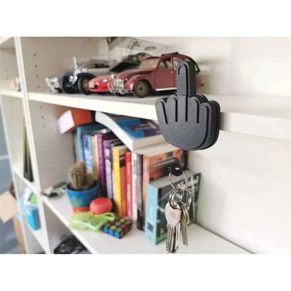 3-pack Funny Creative Middle Finger Desk Hooks Storage Key Hook