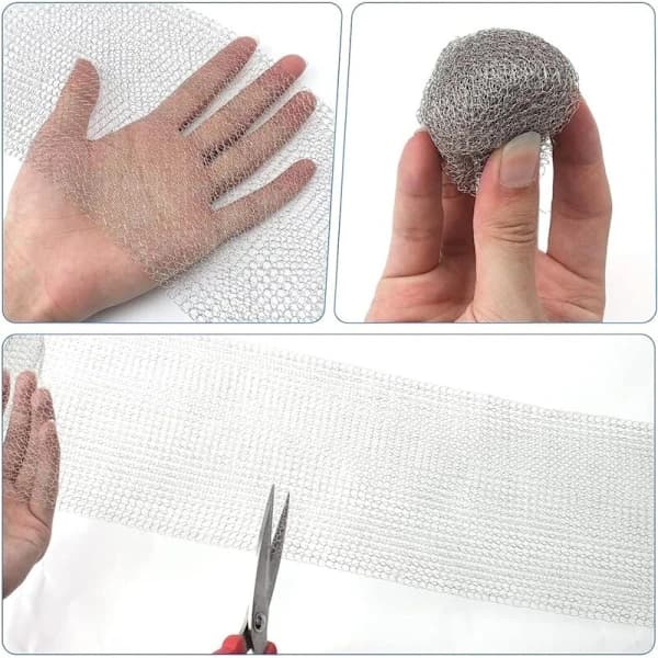 Fine Mesh Wire Netting, Wire Mesh, Stainless Steel Wire Mesh Rat-Proof Net for Garden Construction Windows or Doors Ventilation Grille (6M x 127mm)
