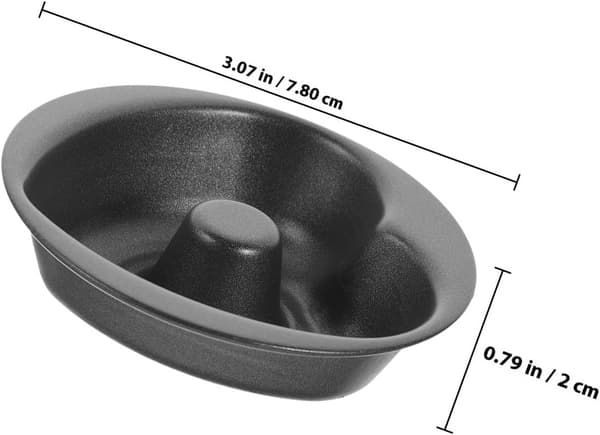 Donutform af kulstofstål bageform 2 stk hjerteformet med non-stick glat