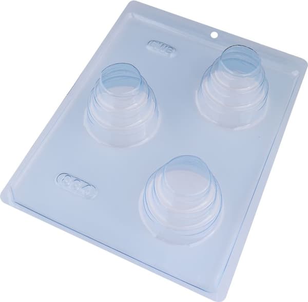 Pralineform Lagkage Chokoladeform - BWB 864 - Special 3-delt form Transparent transparent
