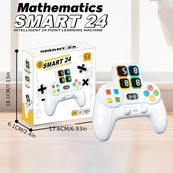 Math 24-spel för barn med skärm - Elektronisk leksak som lämpar sig för barn, 1300+ 24 pusselproblem