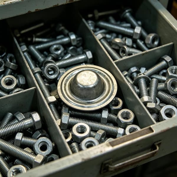 Dekselhetter for taktekker, metall, 50 stk, vanntett -