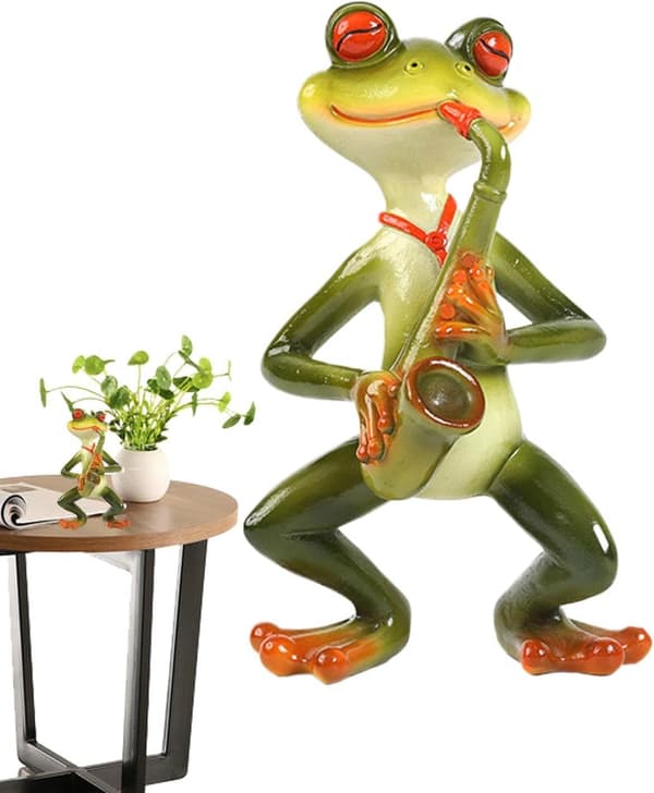 Frøstatue, frøfigur, havestatue -
