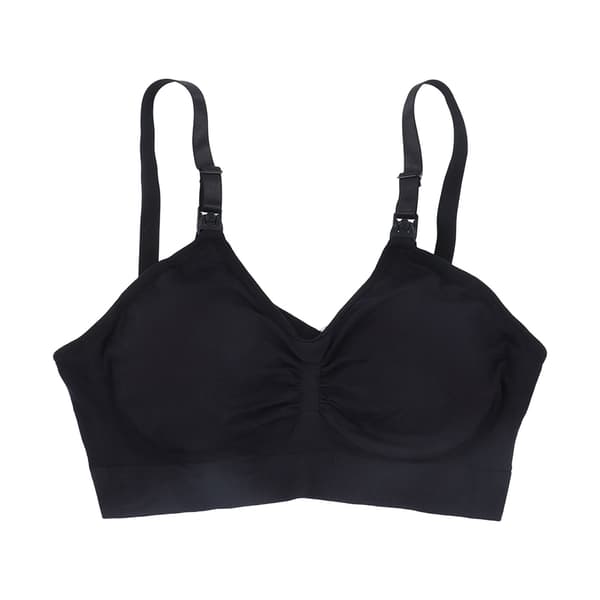 Handsfree Breast Pump Bra Adjustable Soft Breathable Pumping Bra for New Moms Black M 0.2