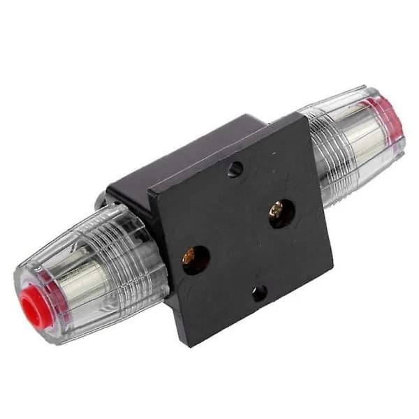 Afbryder 12V-48V DC 50A Nulstillelig Bilsikring Afbryder Strømforsyningssystem sort hvid