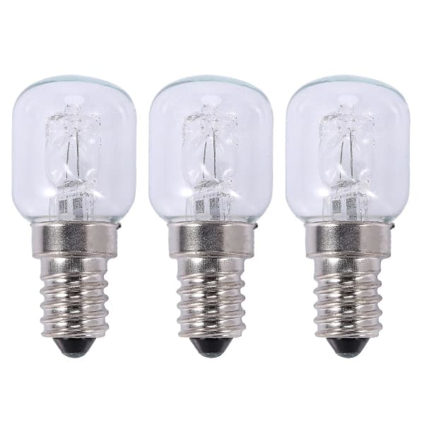 3x E14 High Temperature Lamp 500 degrees 25W Halogen Oven Lamp E14 250V 25W Quartz Lamp