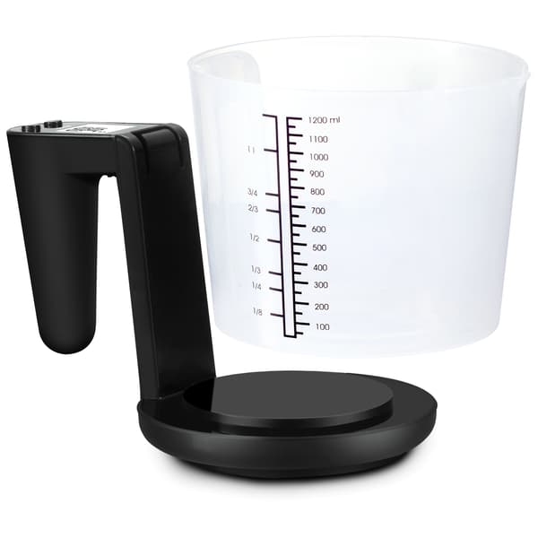 Kitchen Scale Measuring Cup 3kg 1200ml KV310 Black 626