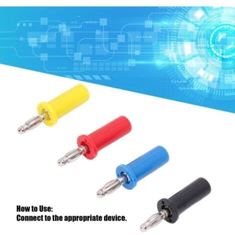 4mm Banana Plug Sets Brass Accessory Kit for Machine Equipment J.10013