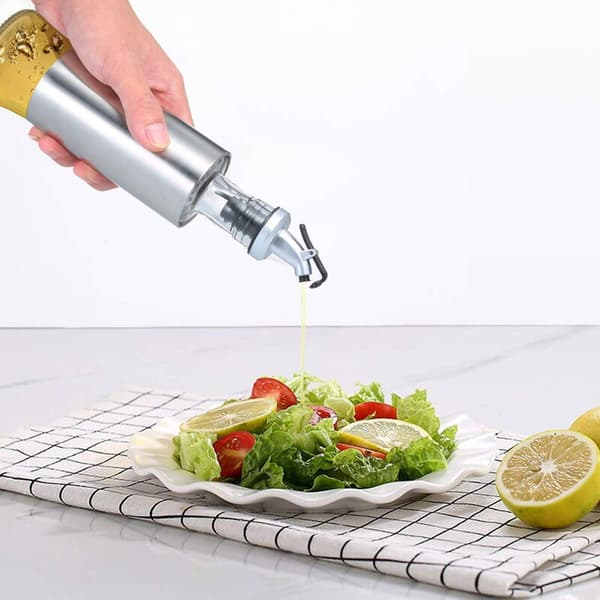 Olivenoljedispenser Glassflaske og Eddikdispenser med Dryppfri Tut