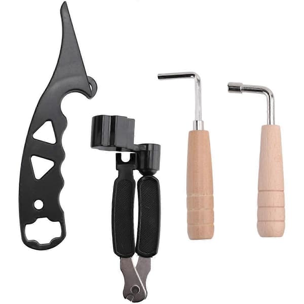 Guitar String Stretcher, Hexagon Metal Wrench Multifunctional Guitar String Winder Guitar Adjustment