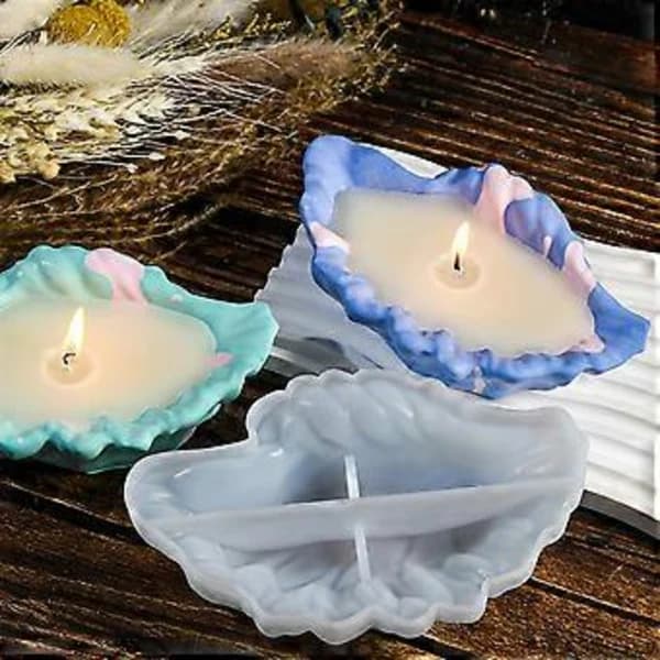 Decorative Candlestick Mold Versatile Silicone Mold Perfect For Creating ArtistWave Shaped Dishes And Scented Boxes