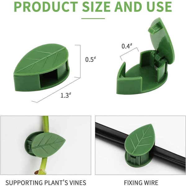 Plant Clips for Climbing Plants, Support for Climbing Plants, 20 Pieces Wall Mounts