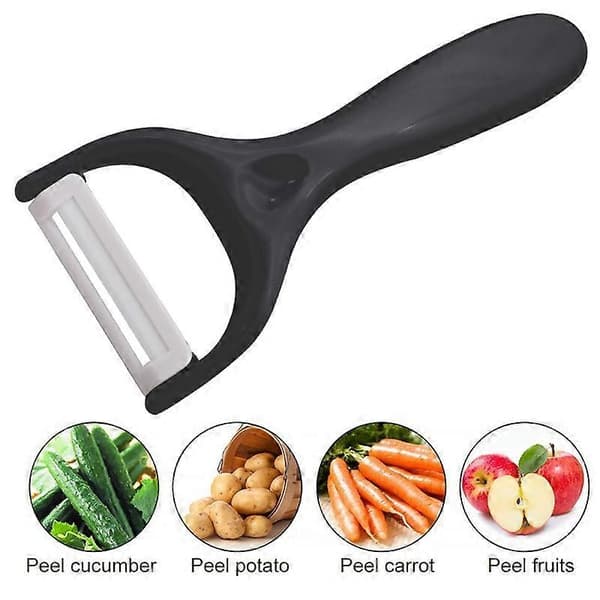 Ceramic Fruit Peeler for Vegetables Creative Cutlery Peeler Vegetable Cutter Cooking Tool Kitchen Scraper Peel Remover Accessories Brown