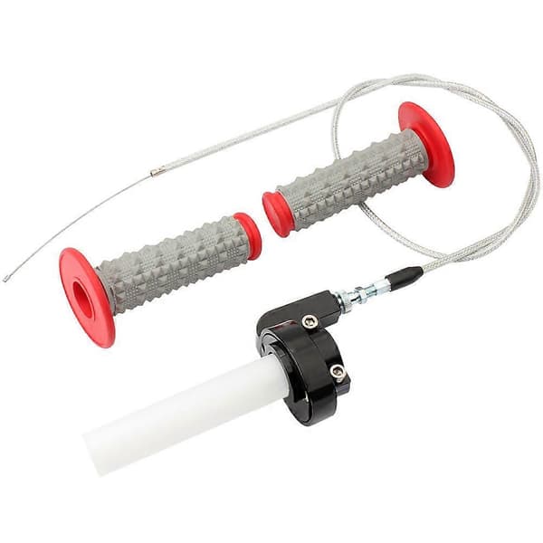 Motorcycle Throttle Grip Quick Twist Throttle with Throttle Cable for 7/8 Inch 22mm Handlebar