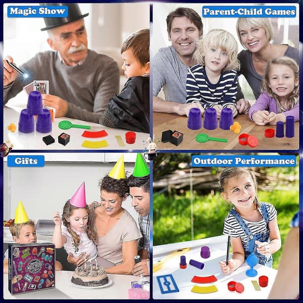 Magic set for children, Magic props kit, Magic tricks for children, Wizard set, Magic tricks gifts for age 6+