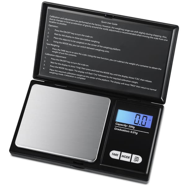 Precision Scale 500g/0.01g Kitchen Scale (7 Units), Tare Function DXGHC