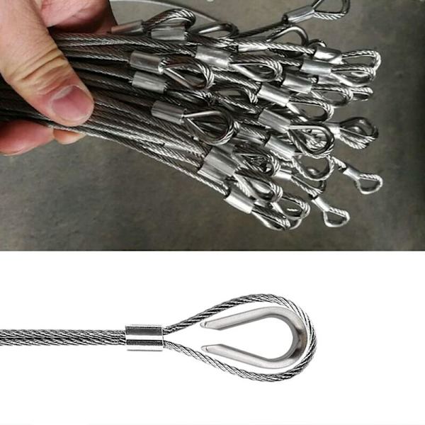 50 stykker M2 wirelås af 304 rustfrit stål wireklemme til 2mm wire