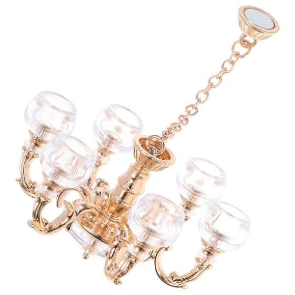 Miniature Ceiling Lamp Simulation Lamp 1/12 Scale Miniature Lamp Mini House Crown