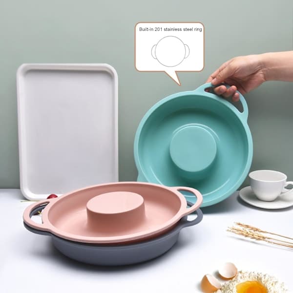 (Grøn) Praktisk Non-stick Kageform Elastisk Varmebestandig Silikone