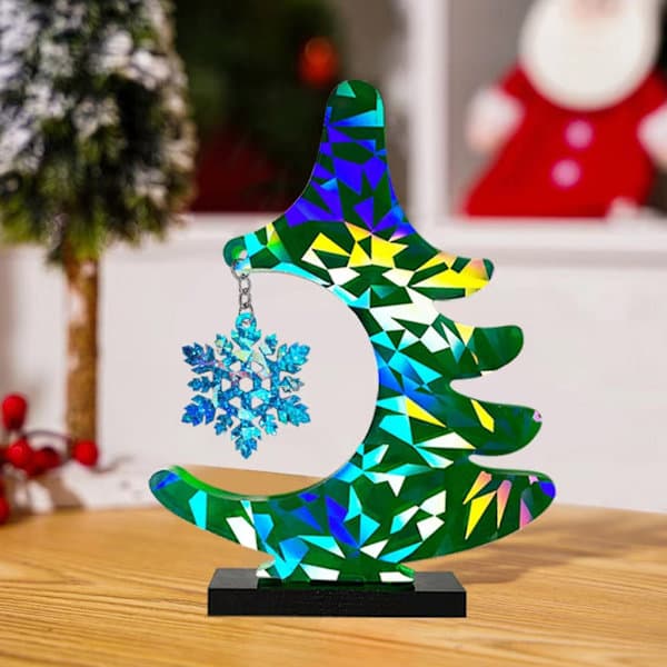 Silikonform Holografiska Snöflingor Hängen Resinformar Julgransberlock 4