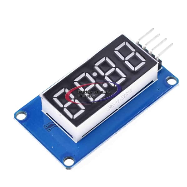 12 stk 4-bits LED-skjermmoduler klokke -