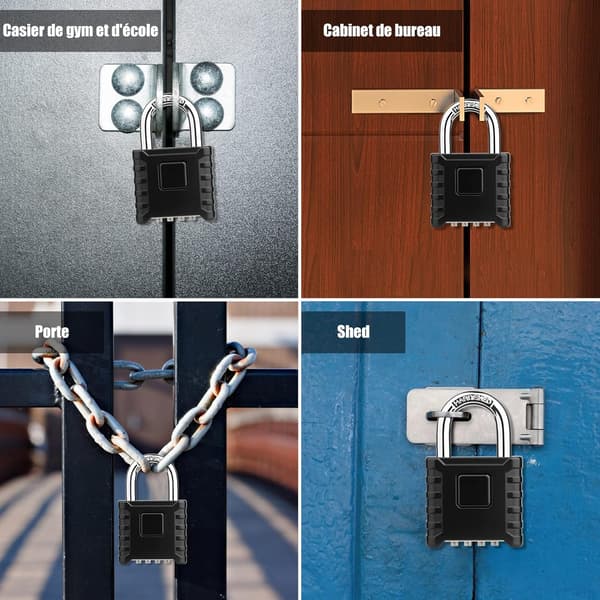 4-digit code lock, 52 mm outdoor lock Waterproof, heavy, An,ZQKLA