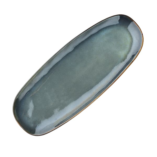 Serveringsfat Porselen BASIC Nature 35,5x14 grå 1 stk