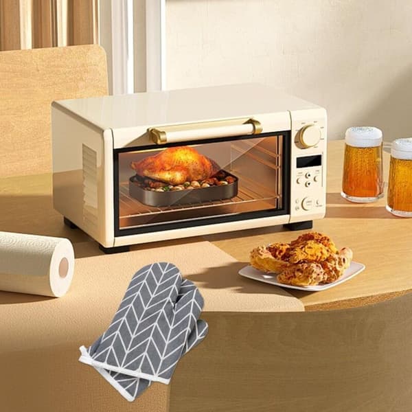 Doble bomullsvotter, varmebestandige, for hjemmelaging, baking, grilling