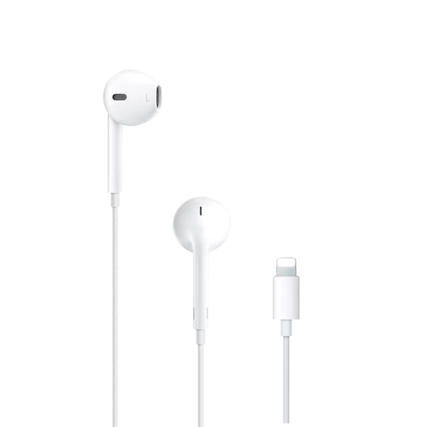 Lightning-hovedtelefoner kompatible med iPhone med ledning, kompatible med iPhone X/11/12/13/14, hvid