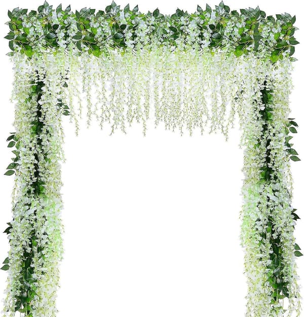 12 st/förpackning Konstgjorda blommor Heminredning Varje slinga 110 cm