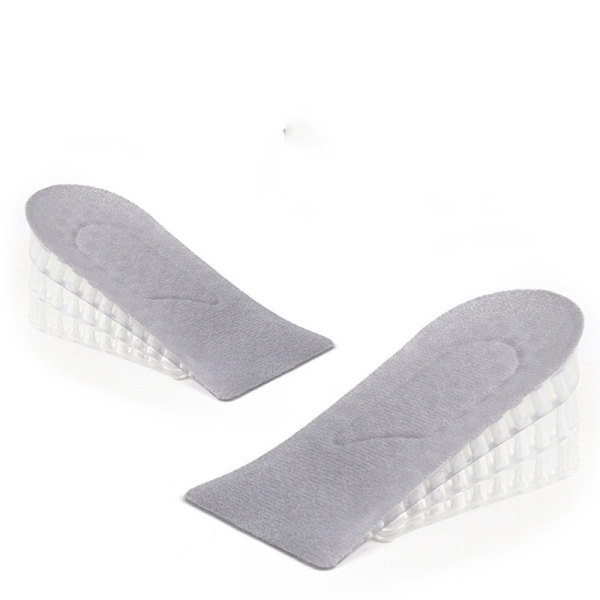 5 cm Height Increasing Insoles Breathable & Comfortable 1 Pair Grey Grå