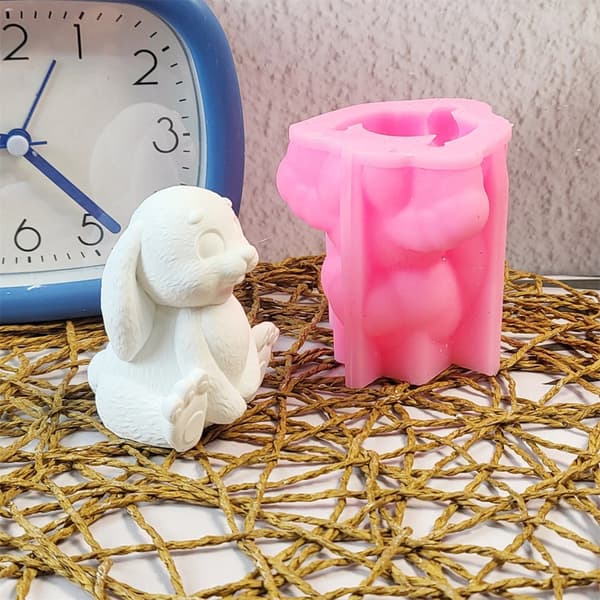 Silikonimuotti 3D Kanit Kynttilämuotit Valumuotit Kynttilänvalmistusmuotit