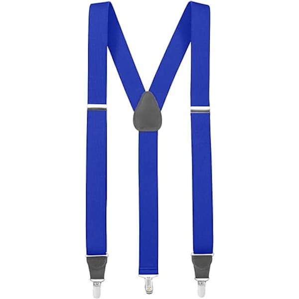 Herreseler Y-formet læder Crosspatch Clip-on Smoking Seler